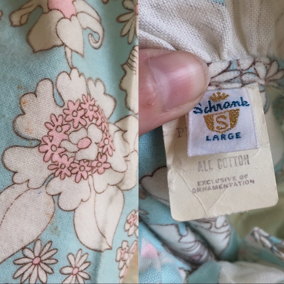 Vintage 70s Flower Power Print Cotton Prairie Gown - Picture 7 of 8